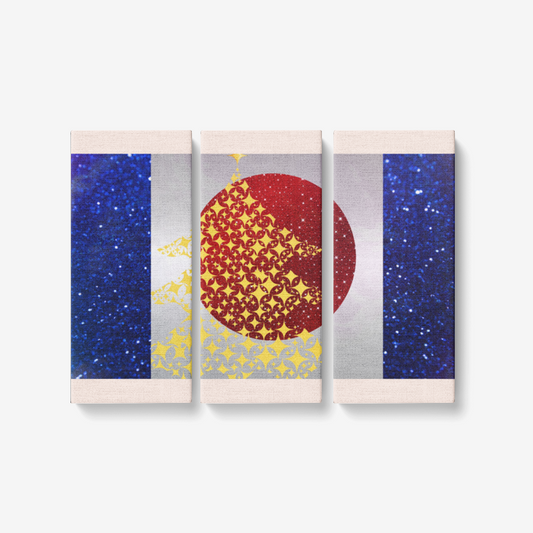 3 Piece Canvas Wall Art for Living Room - Framed Ready to Hang 3x8"x18"