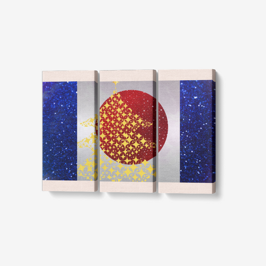 3 Piece Canvas Wall Art for Living Room - Framed Ready to Hang 3x8"x18"