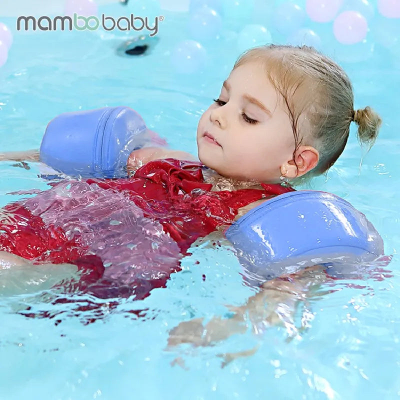 Mambobaby Baby Float Swimming Ring Aid Vest With Arm Wings Swimming Floats Swim Trainer Non-Inflatable Buoy For Beach Pool