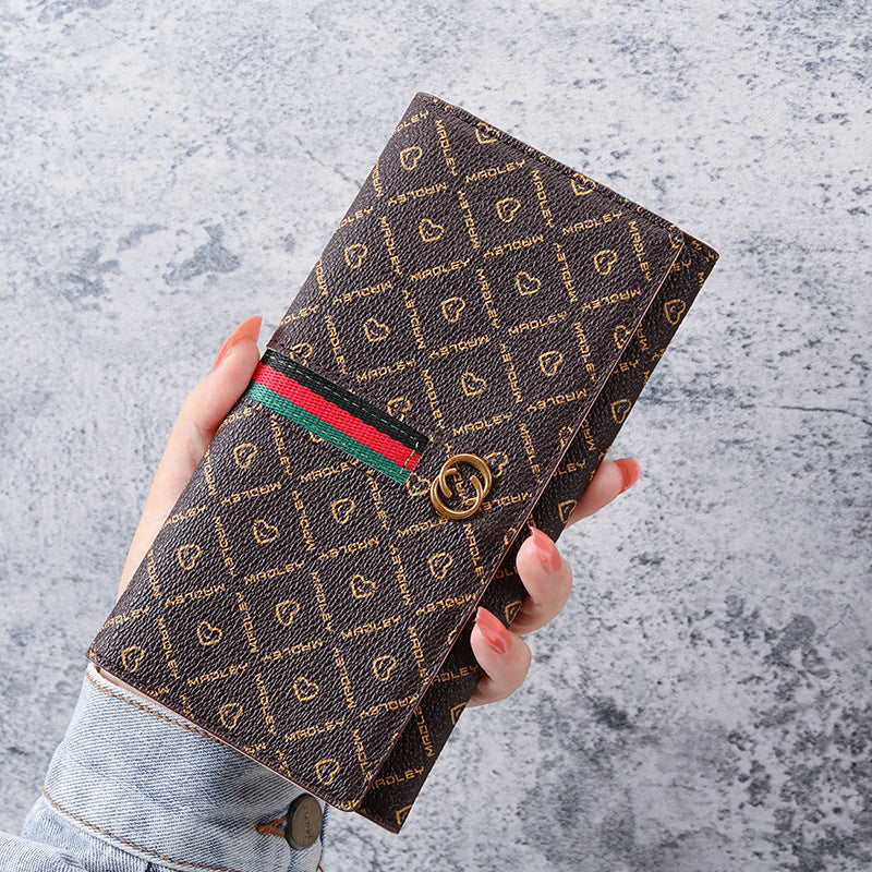 2022 European And American New Fashion Clutch Bag Versatile Coin Clip Factory Direct Printing Long Folding Ladies Wallet