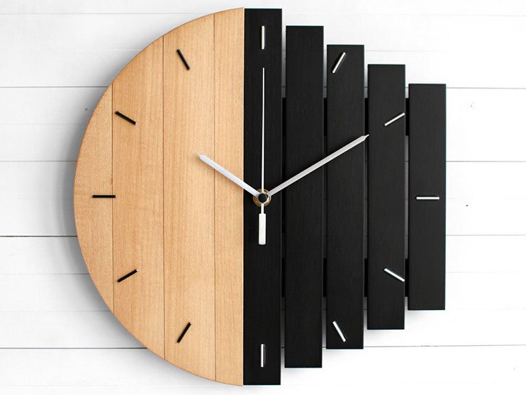 Wooden Abstract Wall Clock