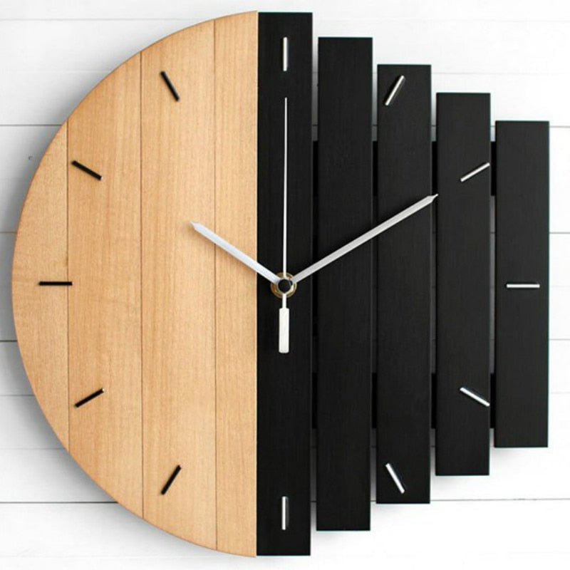 Wooden Abstract Wall Clock