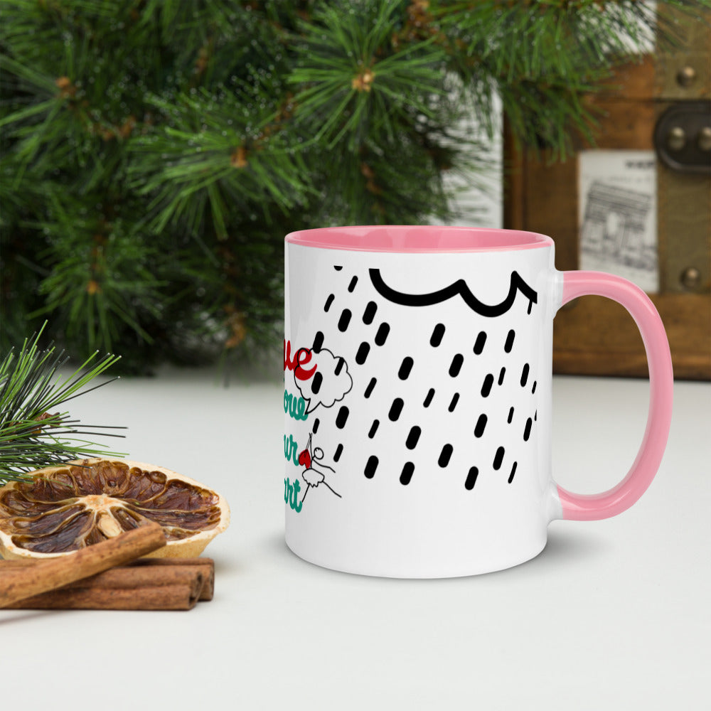 Mug with Color Inside -Be My Valentine's