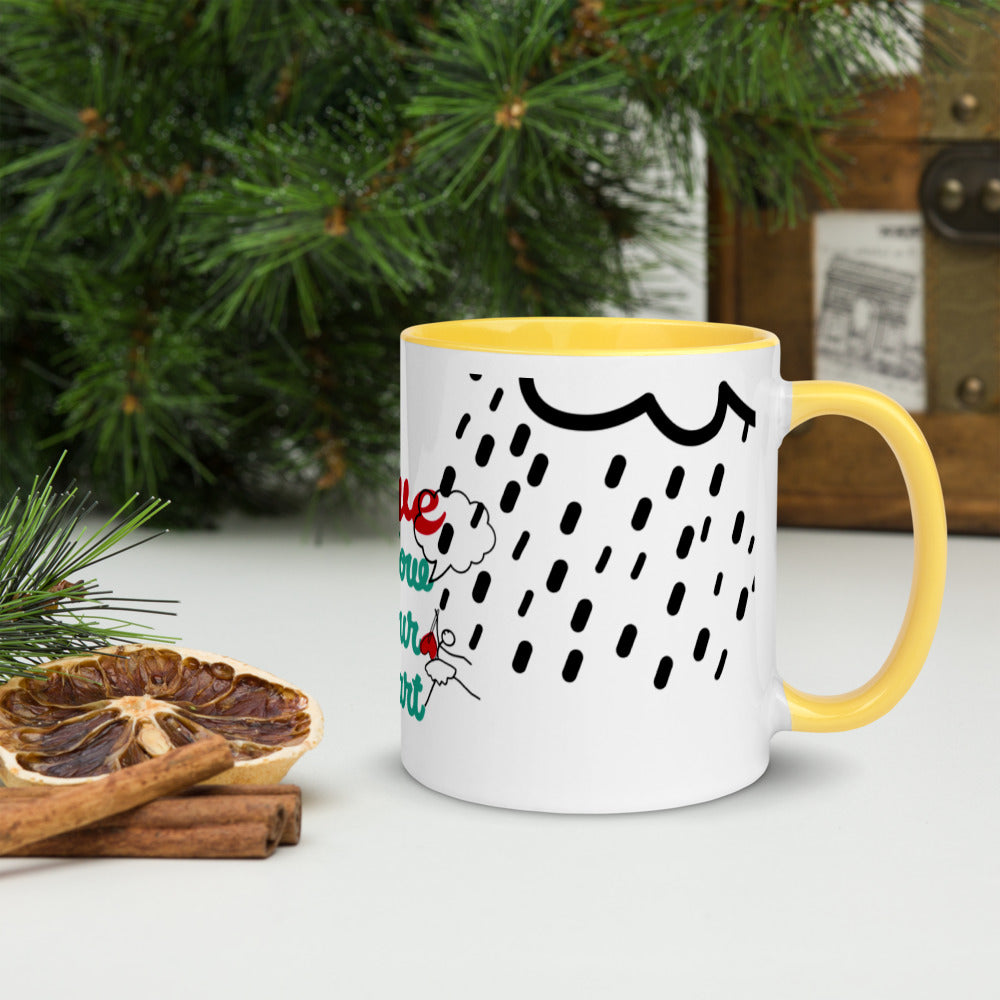 Mug with Color Inside -Be My Valentine's