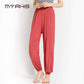 2021 spring and summer new ice-style women's casual pants modal wild harem pants female home wear anti-mosquito pants