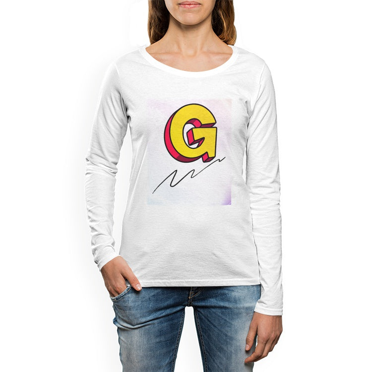 Women's Crew Neck Long sleeve T-shirt  G PEN