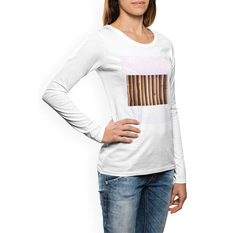 Women's Crew Neck Long sleeve T-shirt BAMBO