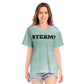 STEAMY Unisex All-Over Print Cotton T-shirts