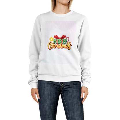 Women's Crew Neck Sweatshirt Star Christmas