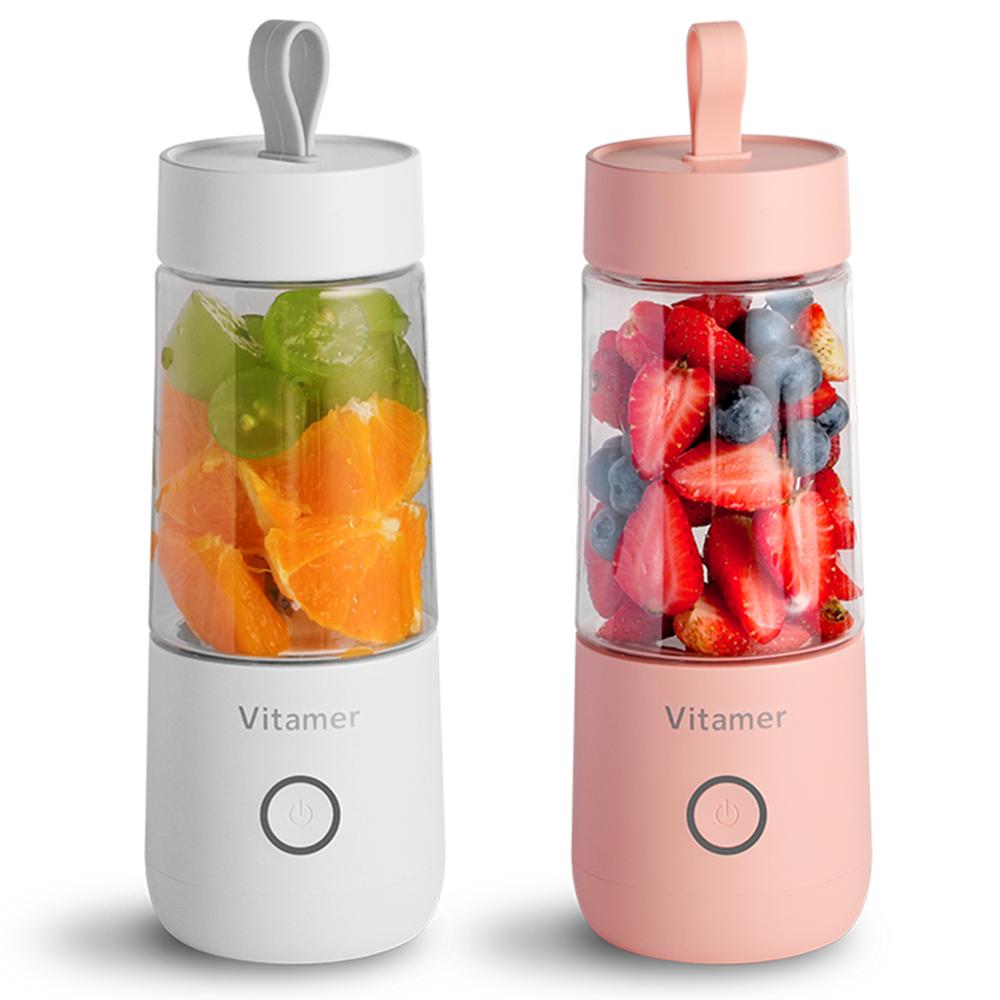 350ml Smart USB Rechargeable Mini Juice Cup Portable Blender Smoothie Juice Machine Sports Bottle Juicing Cup Dropshipping