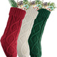 2023 Knitted Home Wall Decoration Candy Bag Sock Set - Diamond Gift Bag Socks Hanger Christmas Stocking Set