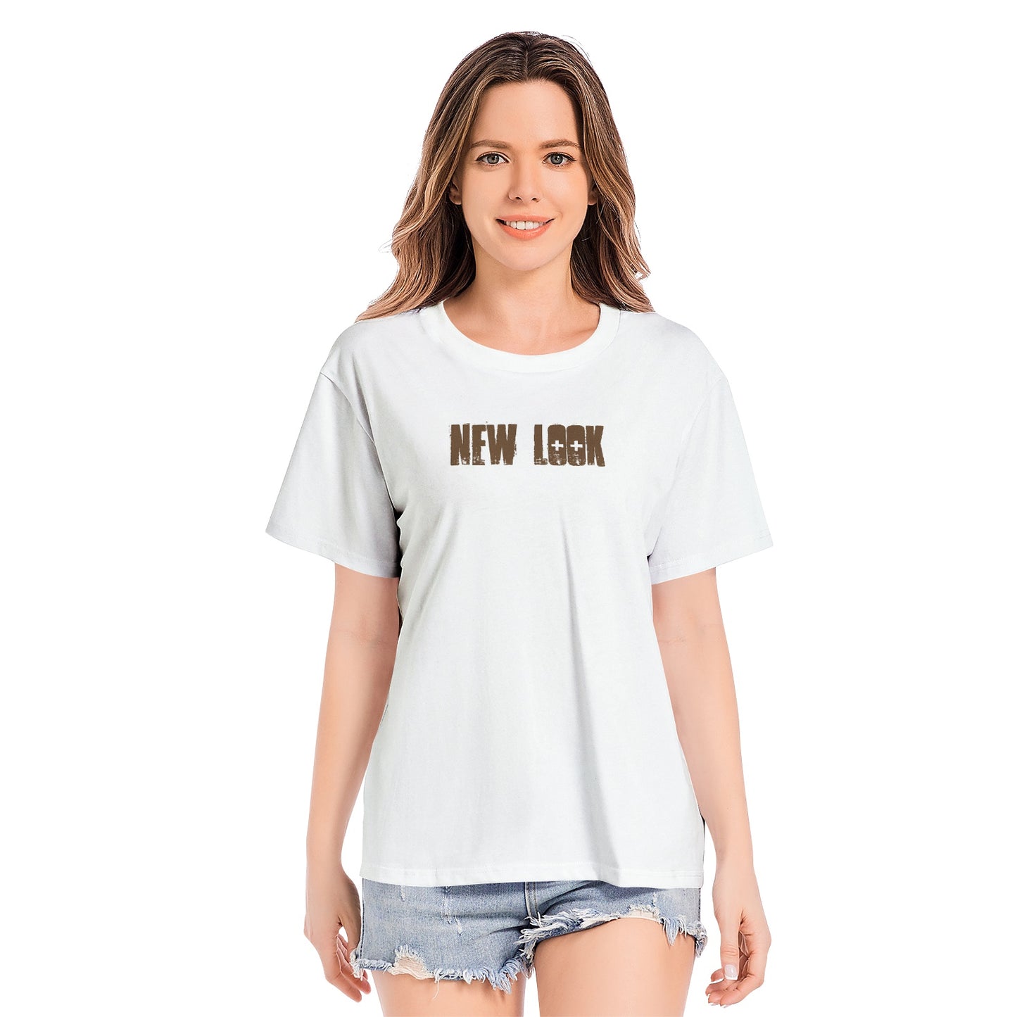 NEW LOOK Unisex All-Over Print Cotton T-shirts