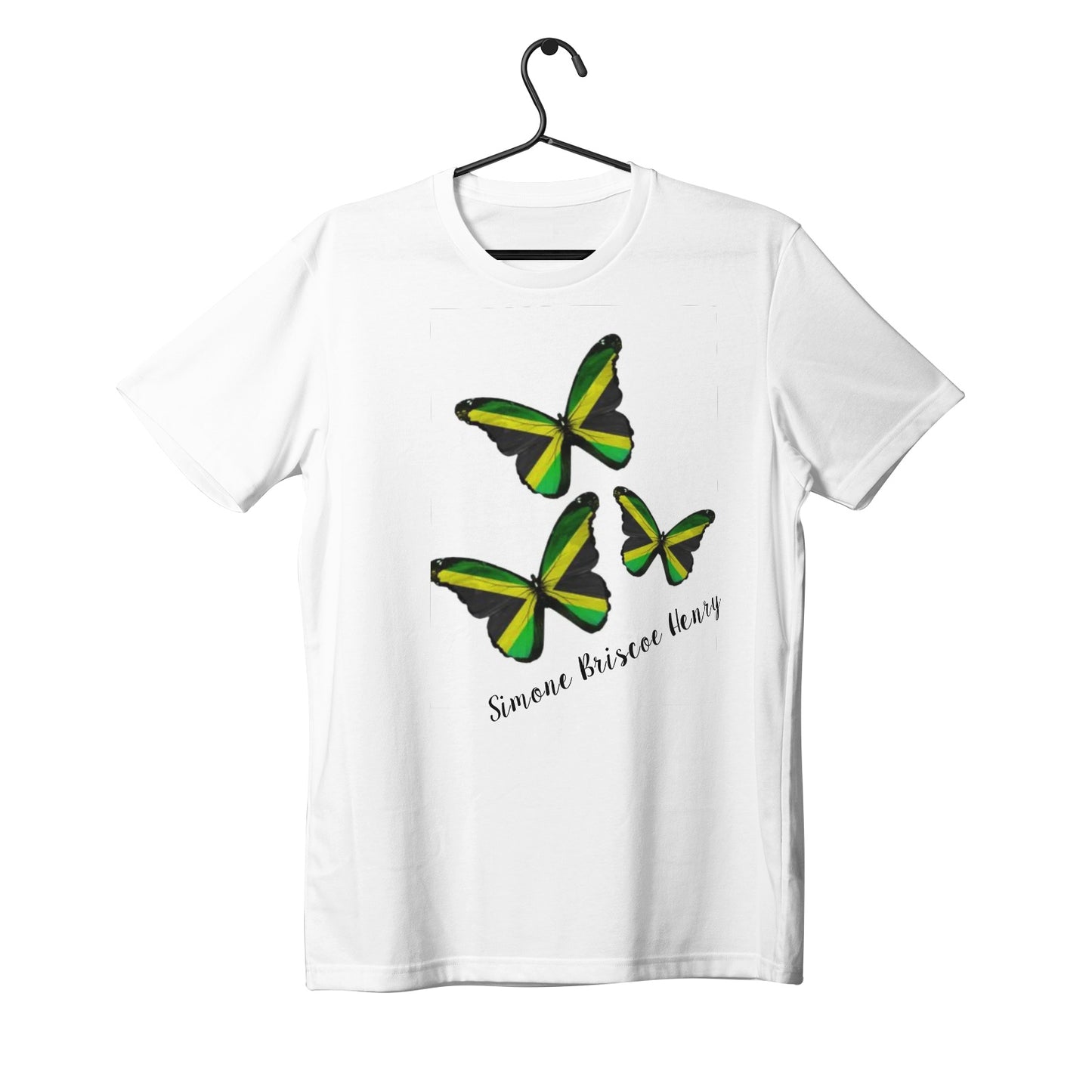 Jamaican Butterfly signature Women's Pima Cotton Jersey Short Sleeve Tshirt