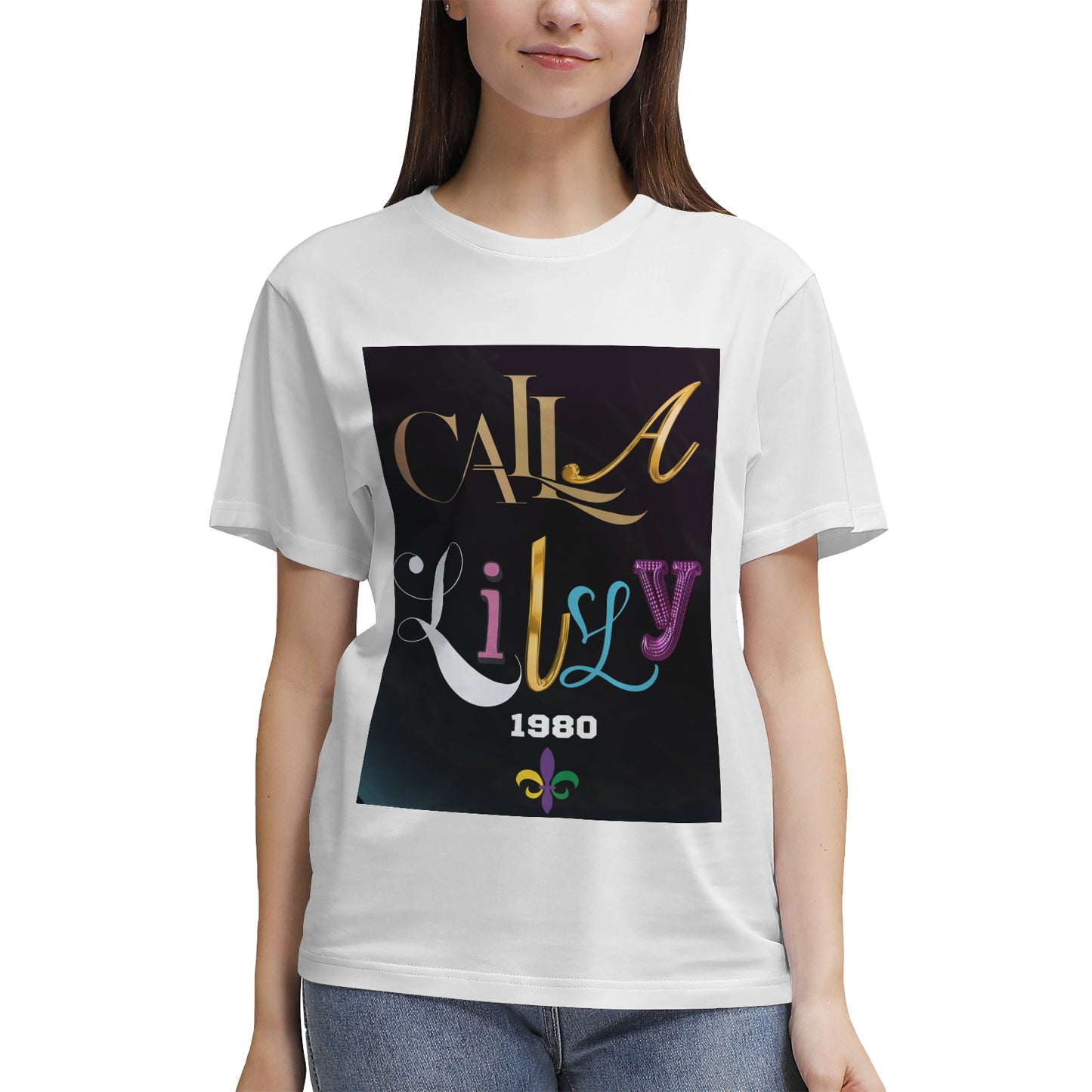 Women's Heavyweight Cotton T‑shirt Calla Lilly