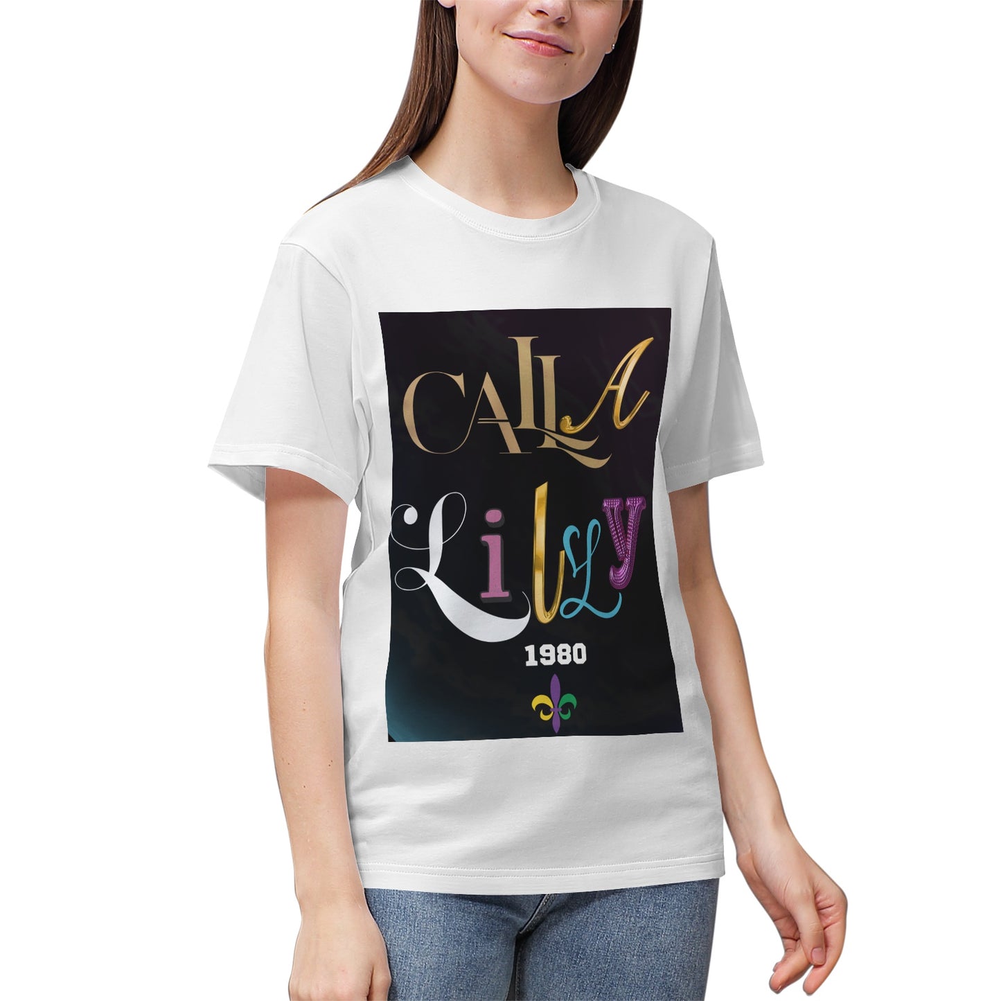 Women's Heavyweight Cotton T‑shirt Calla Lilly