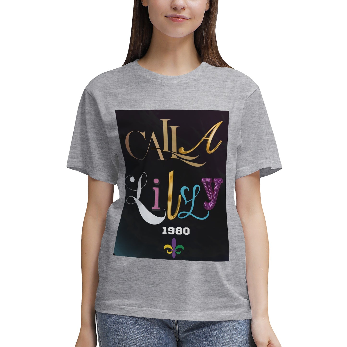 Women's Heavyweight Cotton T‑shirt Calla Lilly