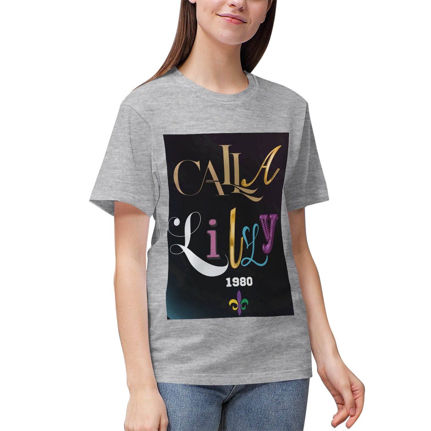 Women's Heavyweight Cotton T‑shirt Calla Lilly