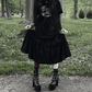 @Chuupiee — Goth Midi Ruffle Skirt