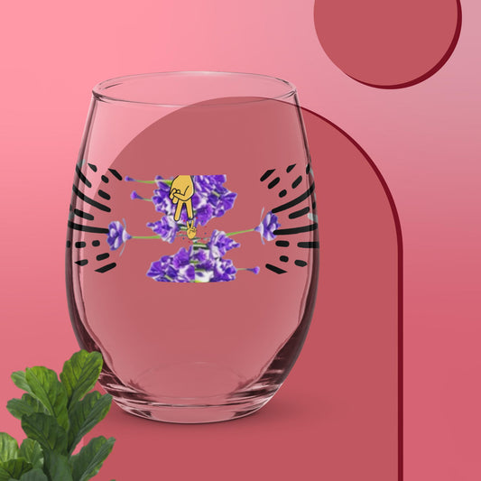 Stemless wine glass