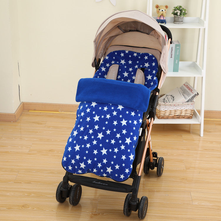 Baby stroller warm foot cover children's sleeping bag autumn winter umbrella car guard foot cover kick be shake fleece