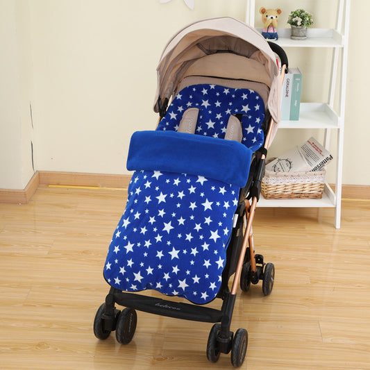 Baby stroller warm foot cover children's sleeping bag autumn winter umbrella car guard foot cover kick be shake fleece