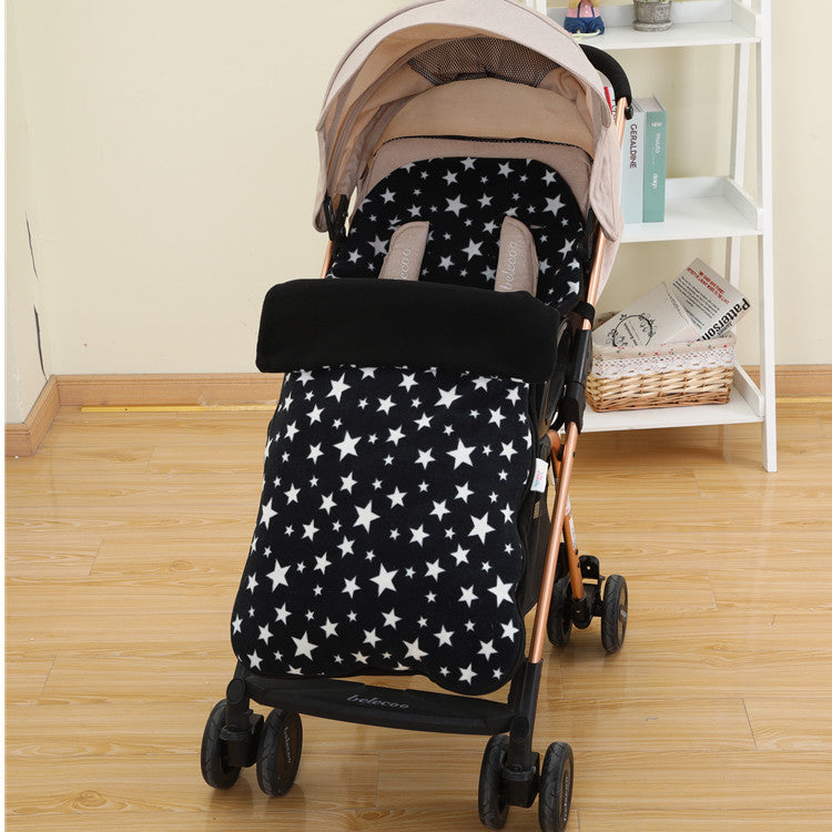 Baby stroller warm foot cover children's sleeping bag autumn winter umbrella car guard foot cover kick be shake fleece