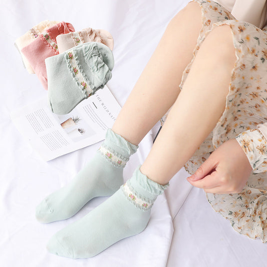 Autumn and winter moon socks cotton socks pine socks, pregnant women, women's places, baby