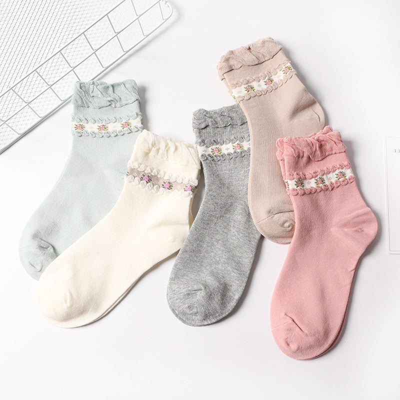 Autumn and winter moon socks cotton socks pine socks, pregnant women, women's places, baby