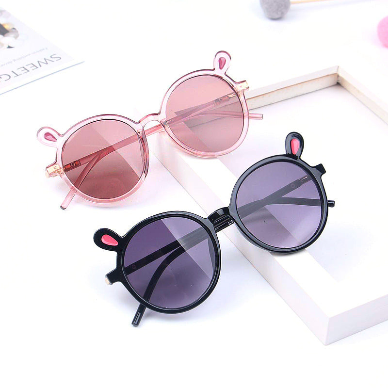 Baby Korean Sunglasses Children Polarized Anti-UV Sunglasses Boys and Girls Kids Cartoon Rabbit Sunglasses