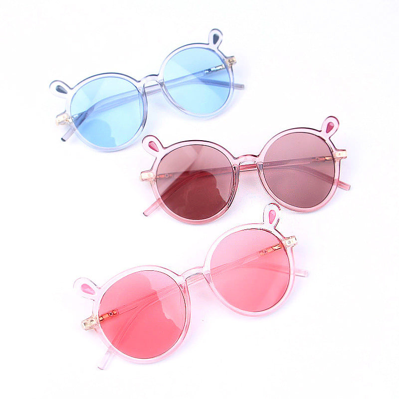 Baby Korean Sunglasses Children Polarized Anti-UV Sunglasses Boys and Girls Kids Cartoon Rabbit Sunglasses