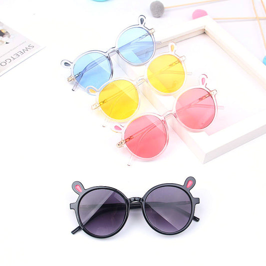 Baby Korean Sunglasses Children Polarized Anti-UV Sunglasses Boys and Girls Kids Cartoon Rabbit Sunglasses