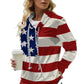 Women's American Flag Casual Urban Sweatshirt