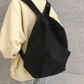 Cyflymder Fashion Female Bookbag Cotton Women Backpack for Teenagers Girl College Men Black School Bag Student Mochila
