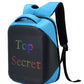 Full color LED Backpack APP Control Advertising LED Backpack with Programmable Digital LED Panel Waterproof LED Bag School Bag