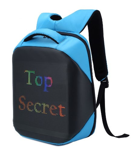 Full color LED Backpack APP Control Advertising LED Backpack with Programmable Digital LED Panel Waterproof LED Bag School Bag