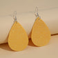 fashion pu simple sequins big water drop earrings trend super flash leather earrings spot