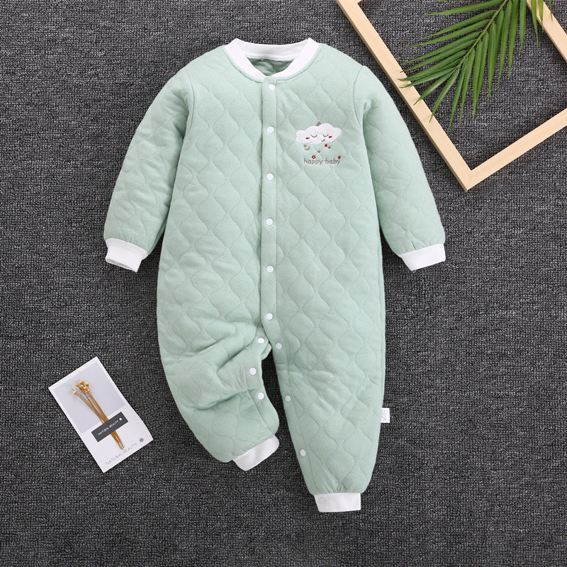 2021 new baby clothes Spring and autumn jacket thickening warm climbing clothes hanie men and women baby lingerie