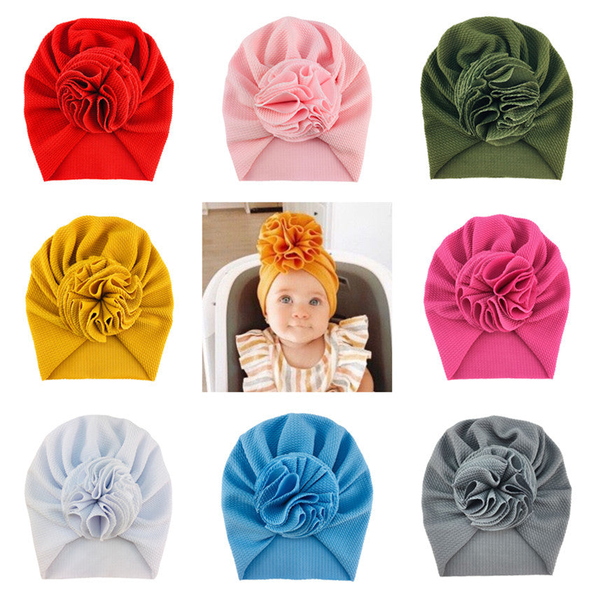 Amazon Hot European and American Baby Sun Flower Set Hood Baby Ins Children's Towel Hacle Wholesale Factory Direct