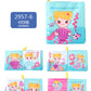 12 stereo baby cloth book Early school toys English hand palm book animal digital cognitive baby cloth foreign trade