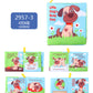 12 stereo baby cloth book Early school toys English hand palm book animal digital cognitive baby cloth foreign trade
