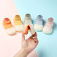 Learning shoes breathable baby summer children soft bottomless floor hole hole shoes socks ice silk shoes socks thin version of the shoes
