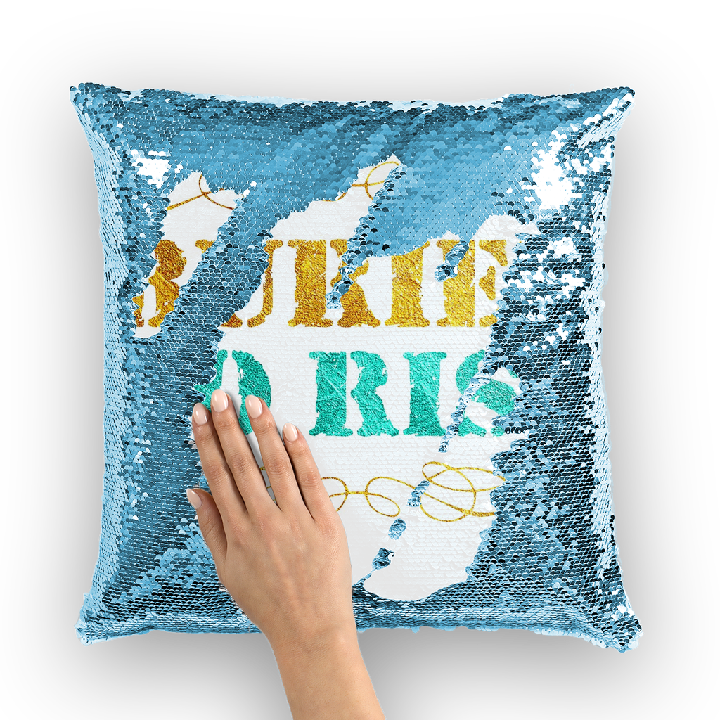 Buried To Rise Sequin Cushion Cover