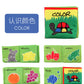12 stereo baby cloth book Early school toys English hand palm book animal digital cognitive baby cloth foreign trade