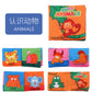 12 stereo baby cloth book Early school toys English hand palm book animal digital cognitive baby cloth foreign trade