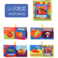 12 stereo baby cloth book Early school toys English hand palm book animal digital cognitive baby cloth foreign trade