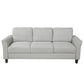 Living Room Furniture Loveseat Sofa and 3-seat  sofa (Light Gray)
