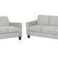 Living Room Furniture Loveseat Sofa and 3-seat  sofa (Light Gray)