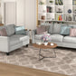 Living Room Furniture Loveseat Sofa and 3-seat  sofa (Light Gray)