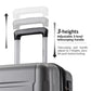 Expanable Spinner Wheel 3 Piece Luggage Set ABS Lightweight Suitcase with TSA Lock