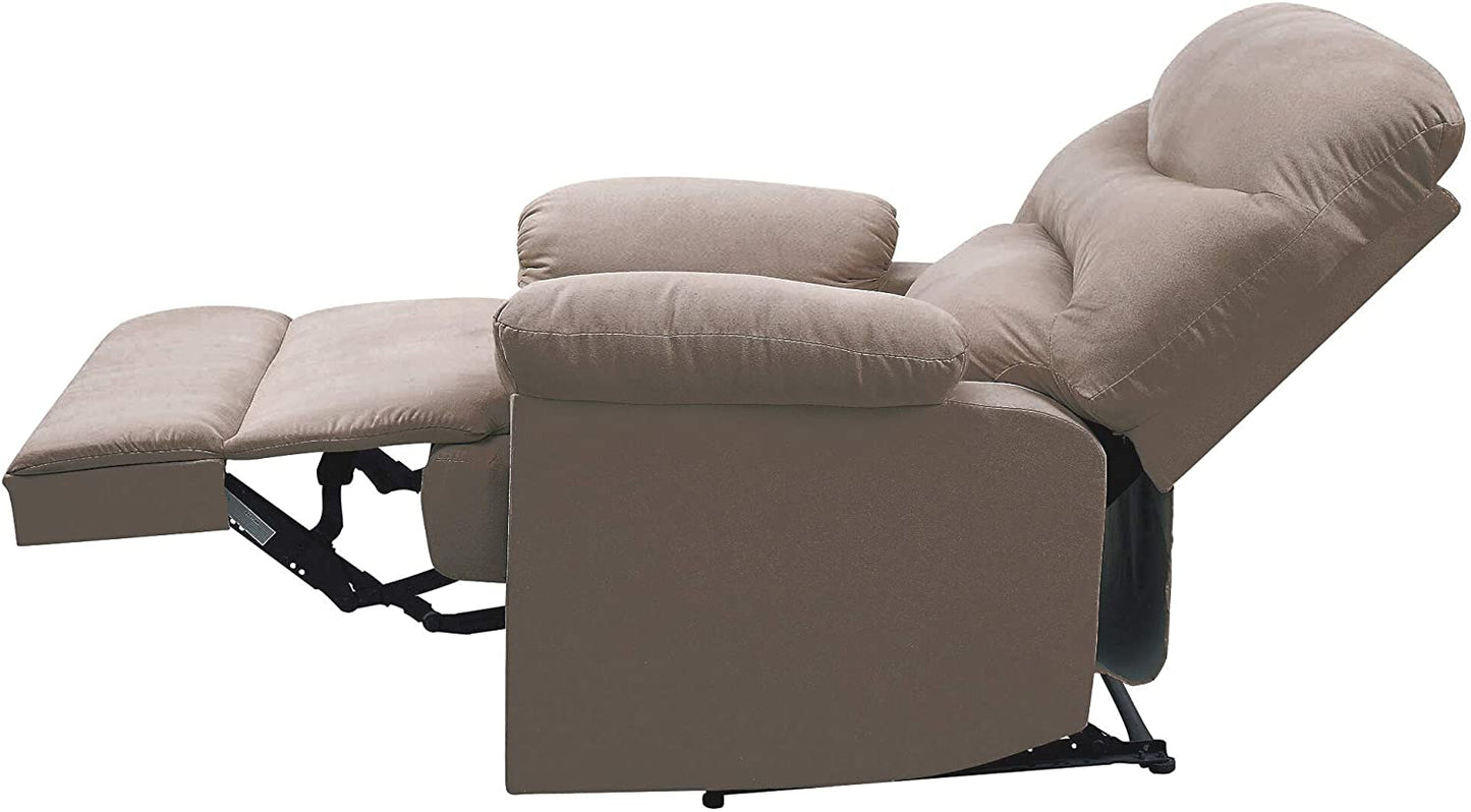 Arcadia Recliner (Motion) in Light Brown Woven Fabric 00703